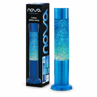 Nova Colour Glitter Lamp Blue