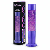 Nova Colour Glitter Lamp Purple