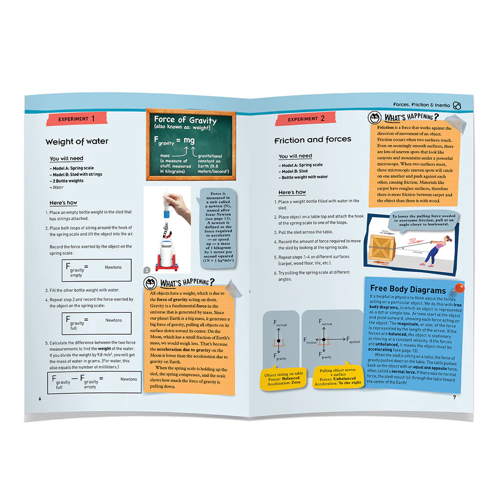 Forces,Motion & Energy Science Experiment Kit
