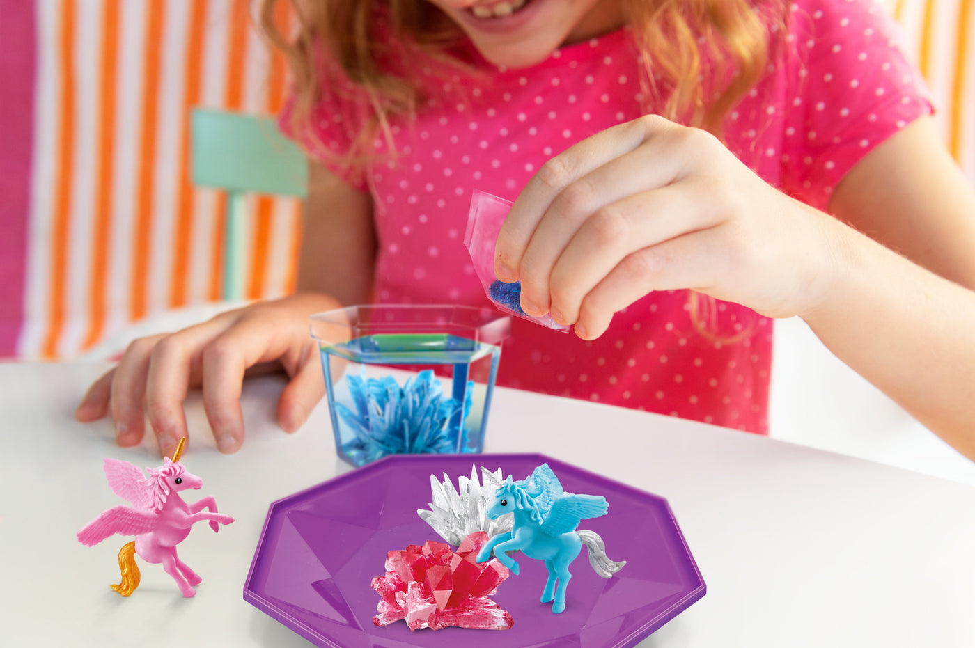 Crystal Growing - Magical Unicorn Crystal Terrarium