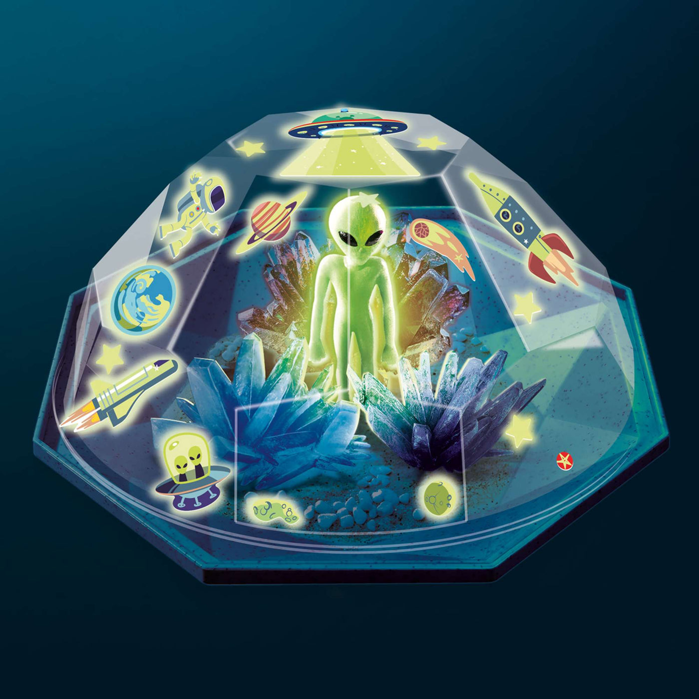 Crystal Growing - Outer Space Crystal Terrarium