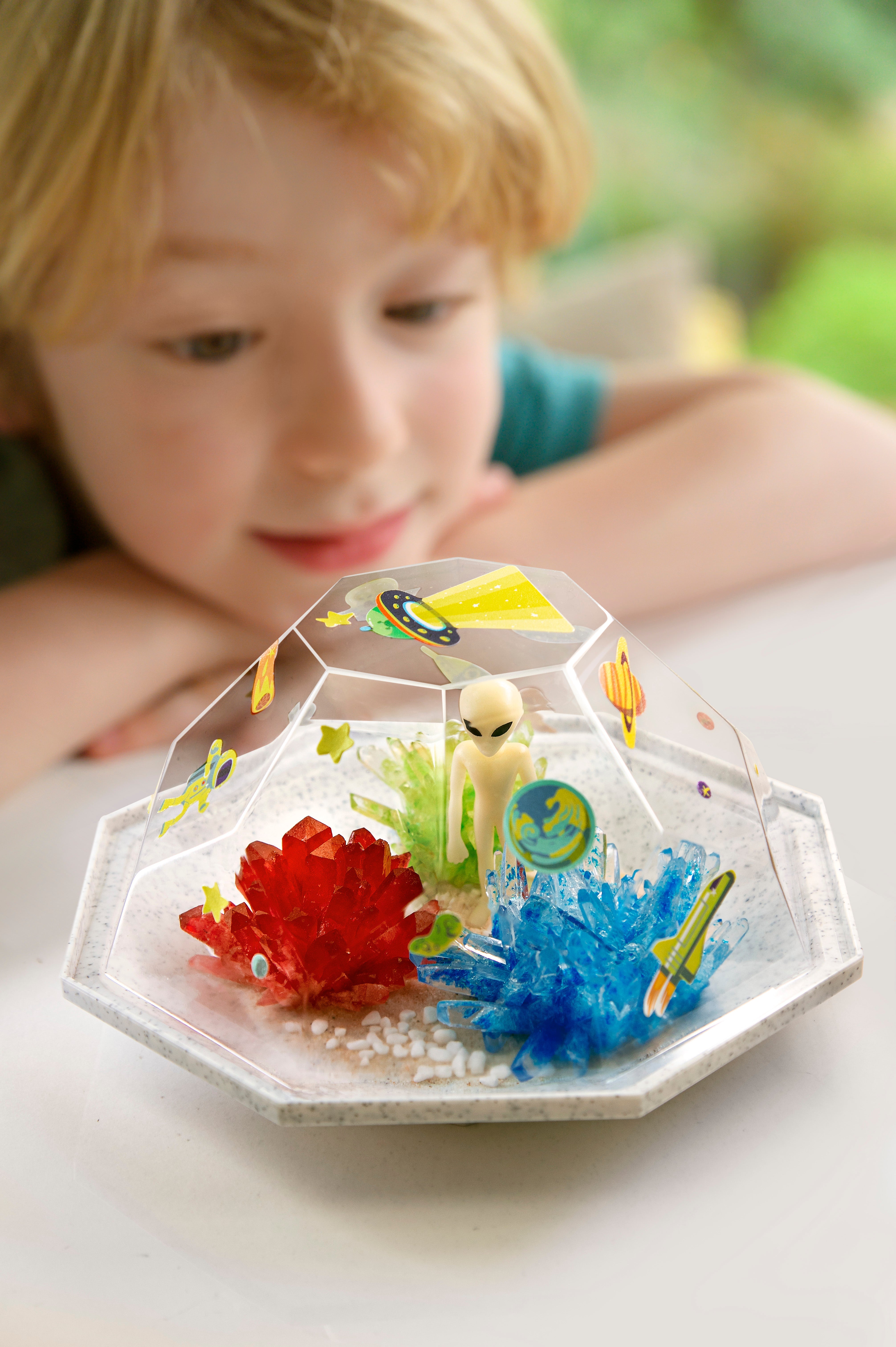 Crystal Growing - Outer Space Crystal Terrarium