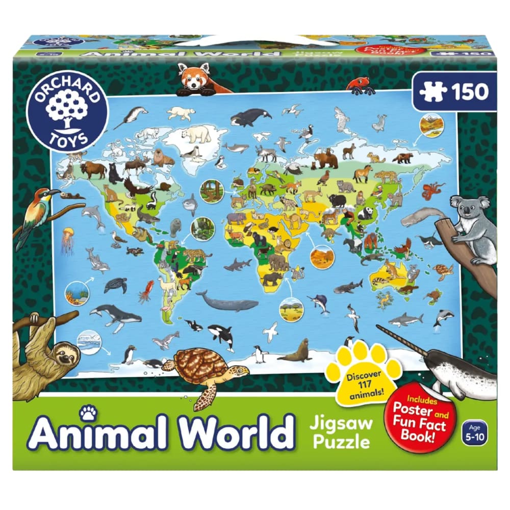Animal World Jigsaw Puzzle - Orchard Toys