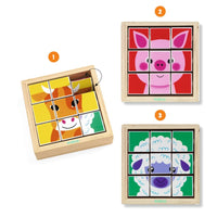 Animoroll Block Cube Puzzle - Djeco