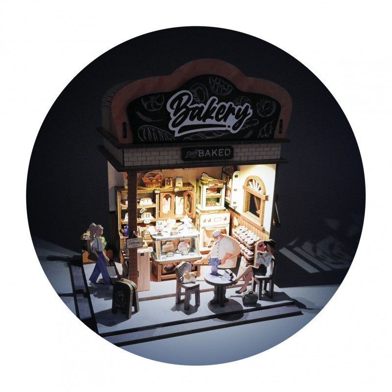 Bakery diorama Wooden Build Kit
