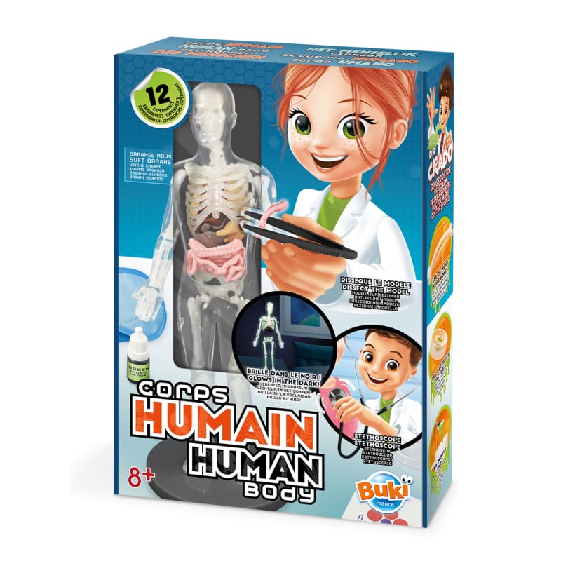 Buki Human Body w/12 Experiments - Halilit