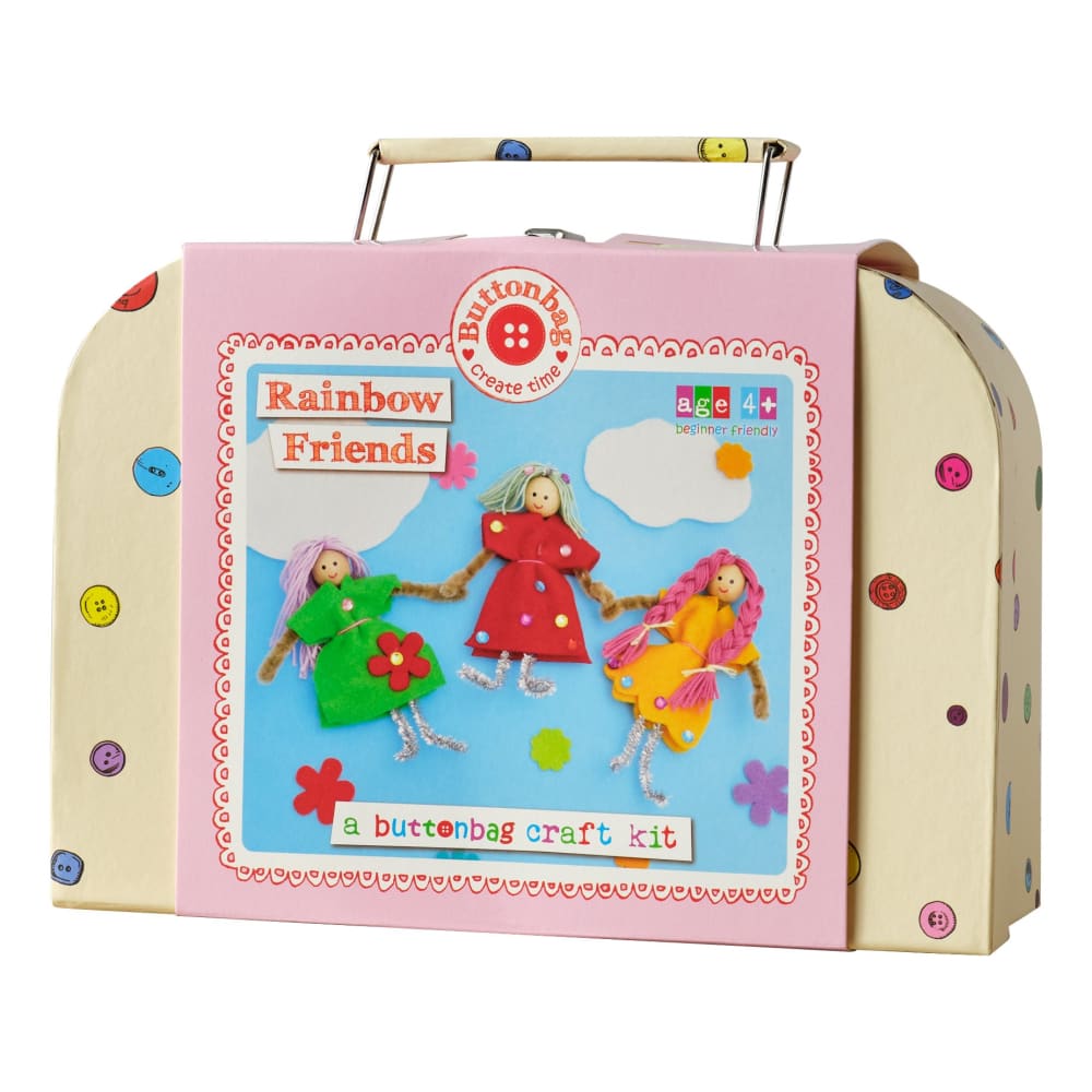 ButtonBag Rainbow Friends Doll Making Kit - Fiesta Crafts