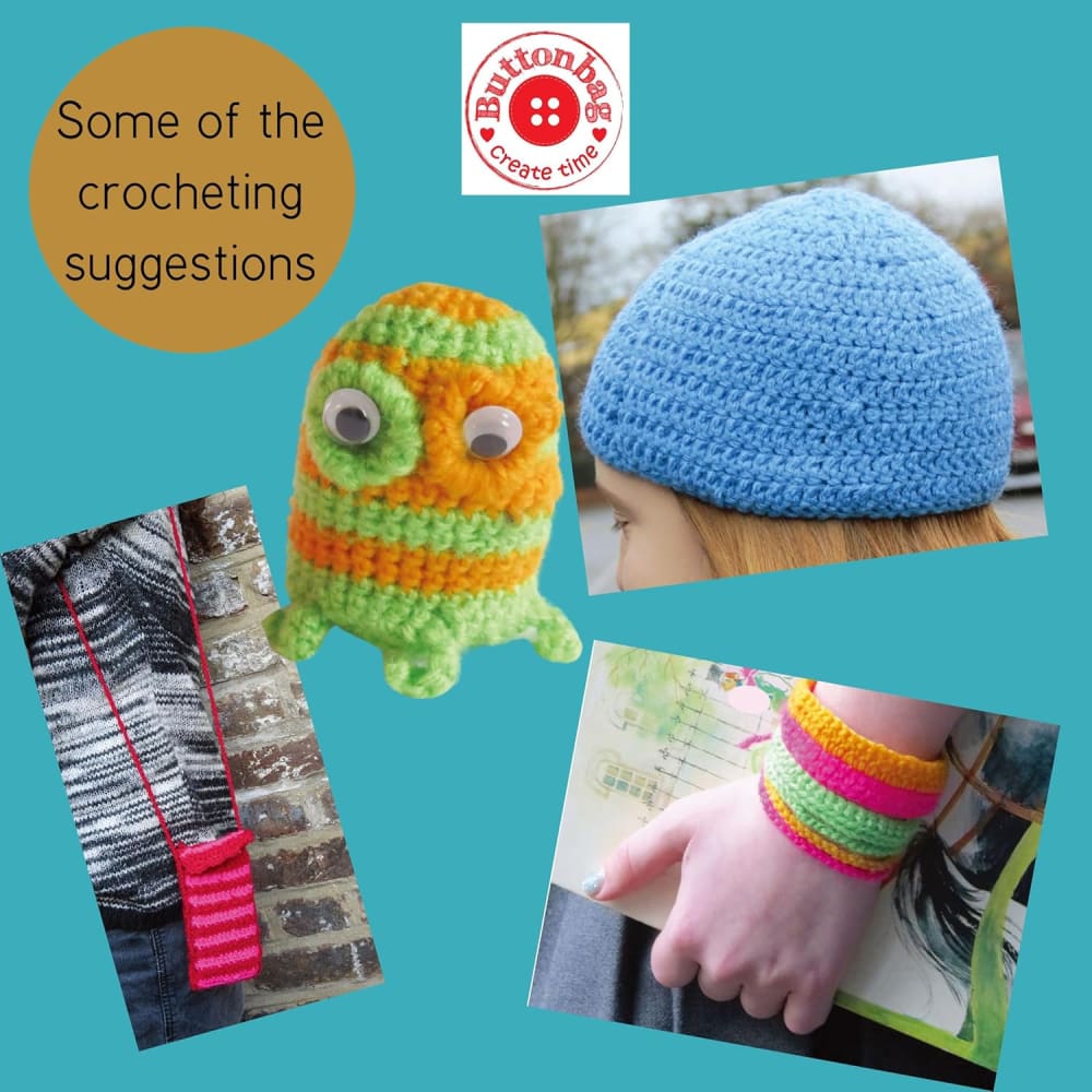 Crochet Suitcase Kit - Buttonbag