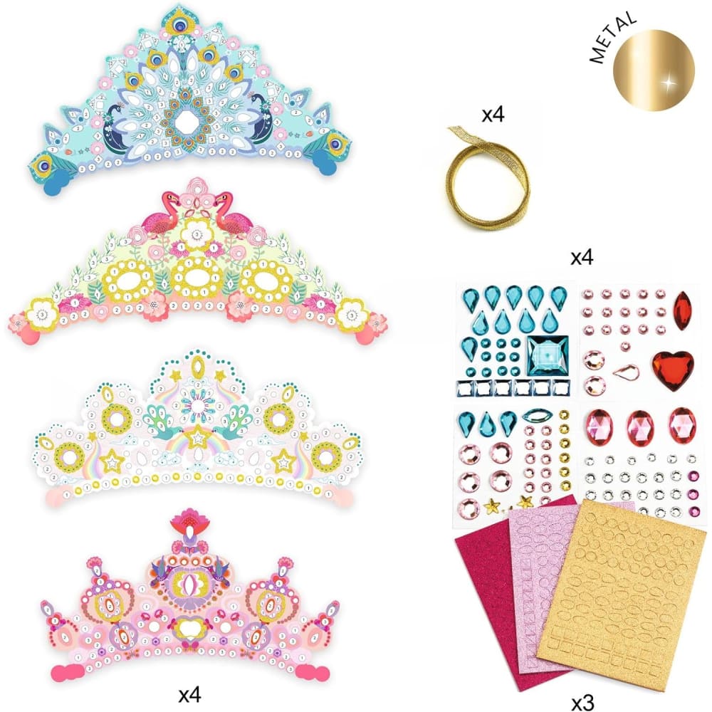 Djeco Do It Yourself - 4 Tiaras Like a Princess