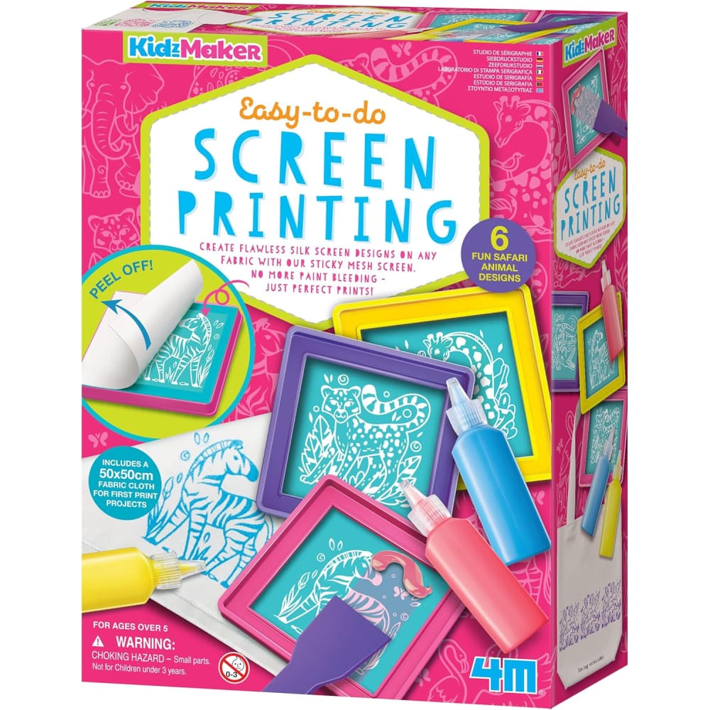 Easy To Do Screen Printing - 4M Great Gizmos