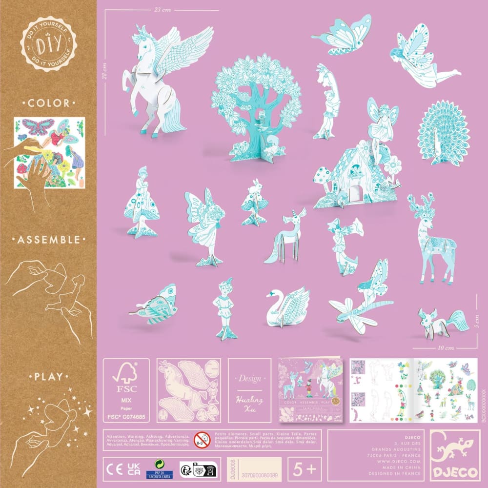 Fairy World Colour Assemble & Play - Djeco