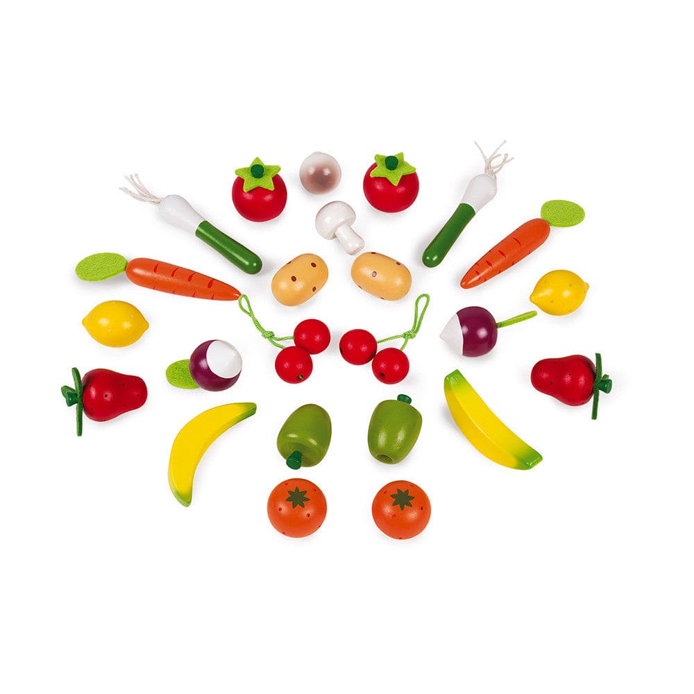 Fruits and Vegetables Basket Set - Janod 3700217356200