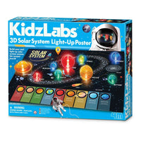 KidzLabs 3D Solar System Light-Up Poster Board - BigJigs Toys