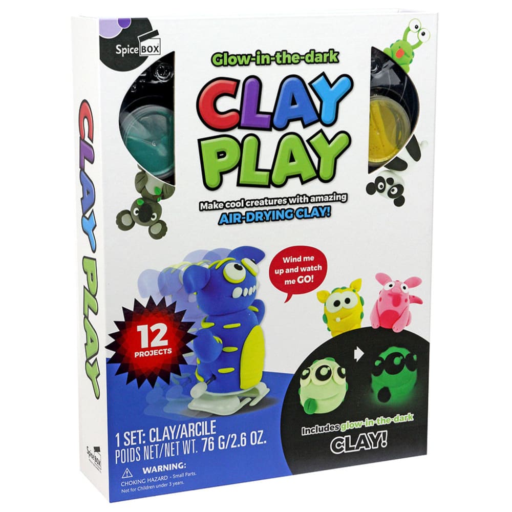 Make & Play Clay Glow in the Dark - SpiceBox