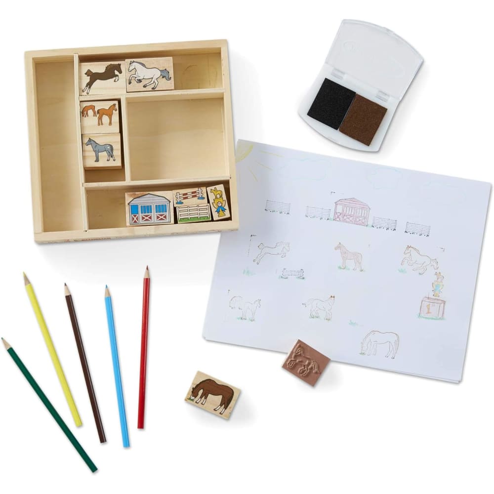 Melissa and Doug Horses Stamp Set - 772124102