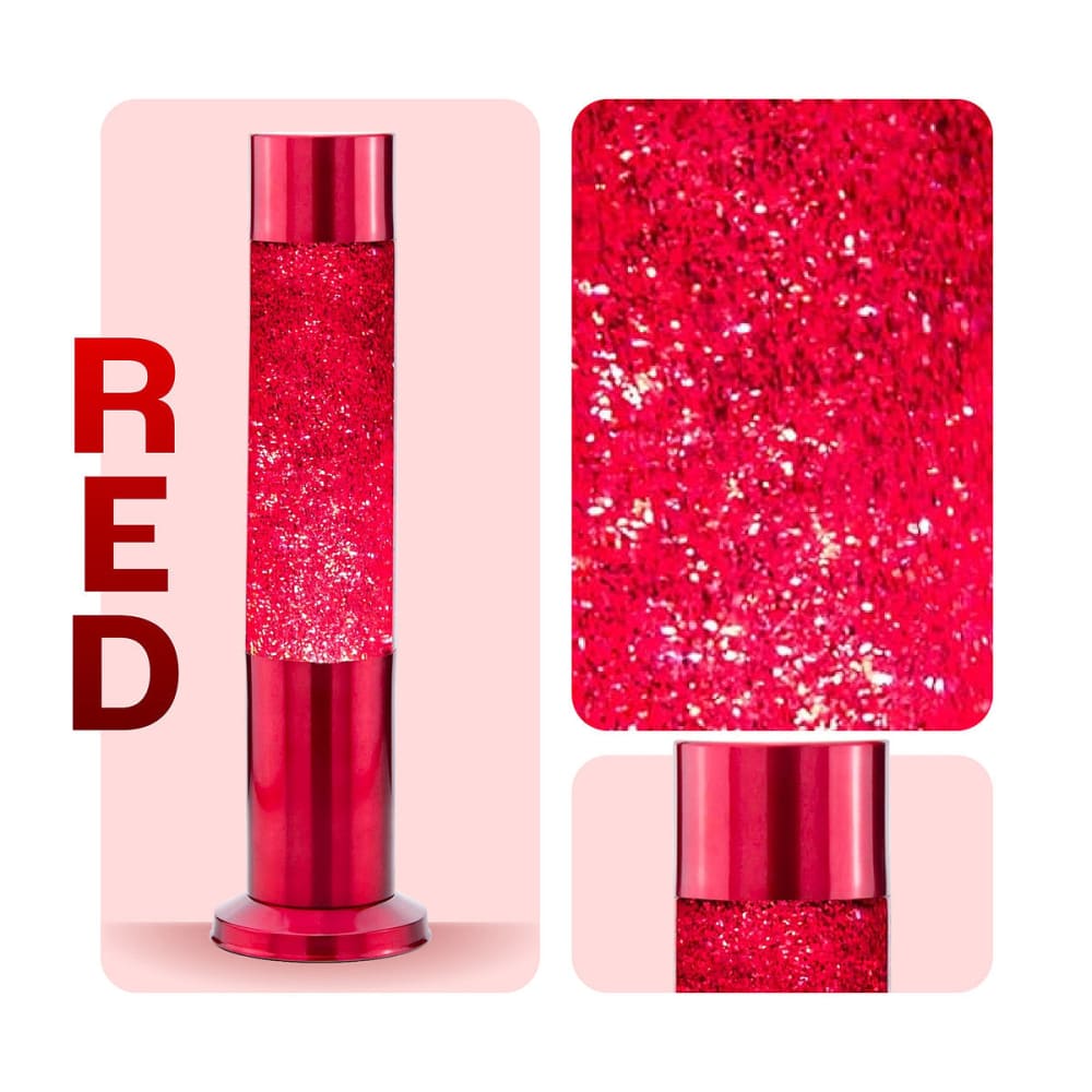 Nova Baby Glitter Lamp Red