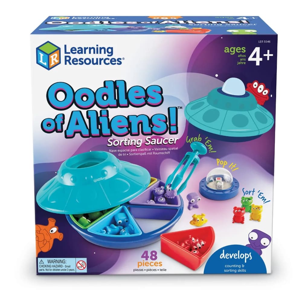 ’Oodles of Aliens!™ Sorting Saucer’ - Learning Resources 765023062168