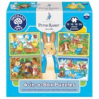 Peter Rabbit 4 in a box Puzzles - Orchard Toys