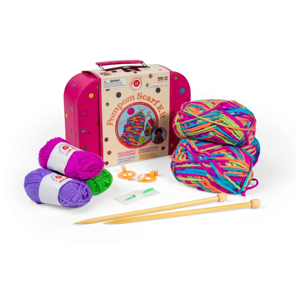 Pompom Scarf - Buttonbag - BigjigsToys_INT 5060304351142
