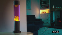 Nova Lava Lamp Purple with Yellow Wax