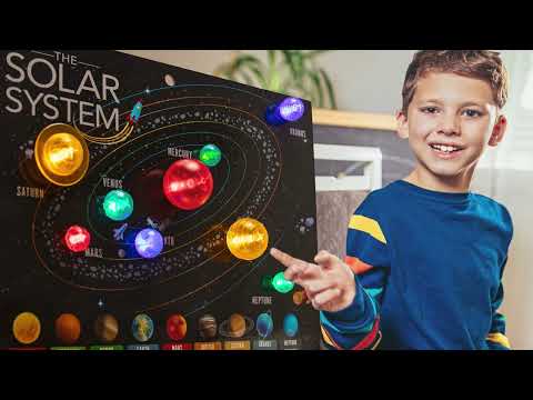 KidzLabs 3D Solar System Light-Up Poster Board