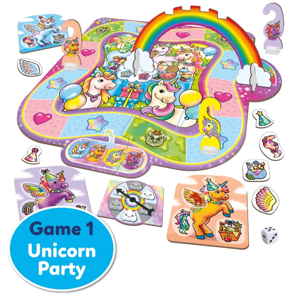 Unicorn Fun 3 in 1 Games - Orchard Toys 5011863000248