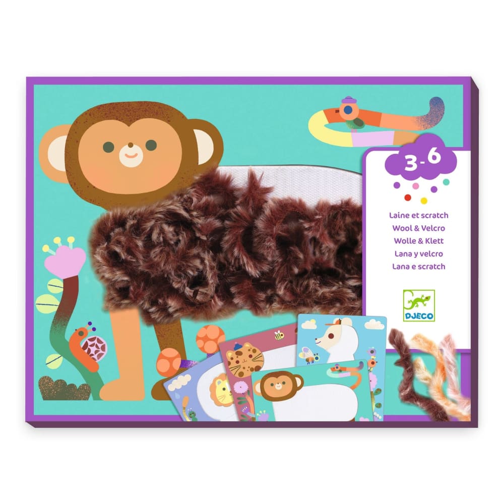 Wool & Velcro Fluffy Friends Activity - Djeco
