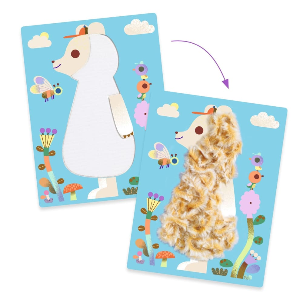 Wool & Velcro Fluffy Friends Activity - Djeco