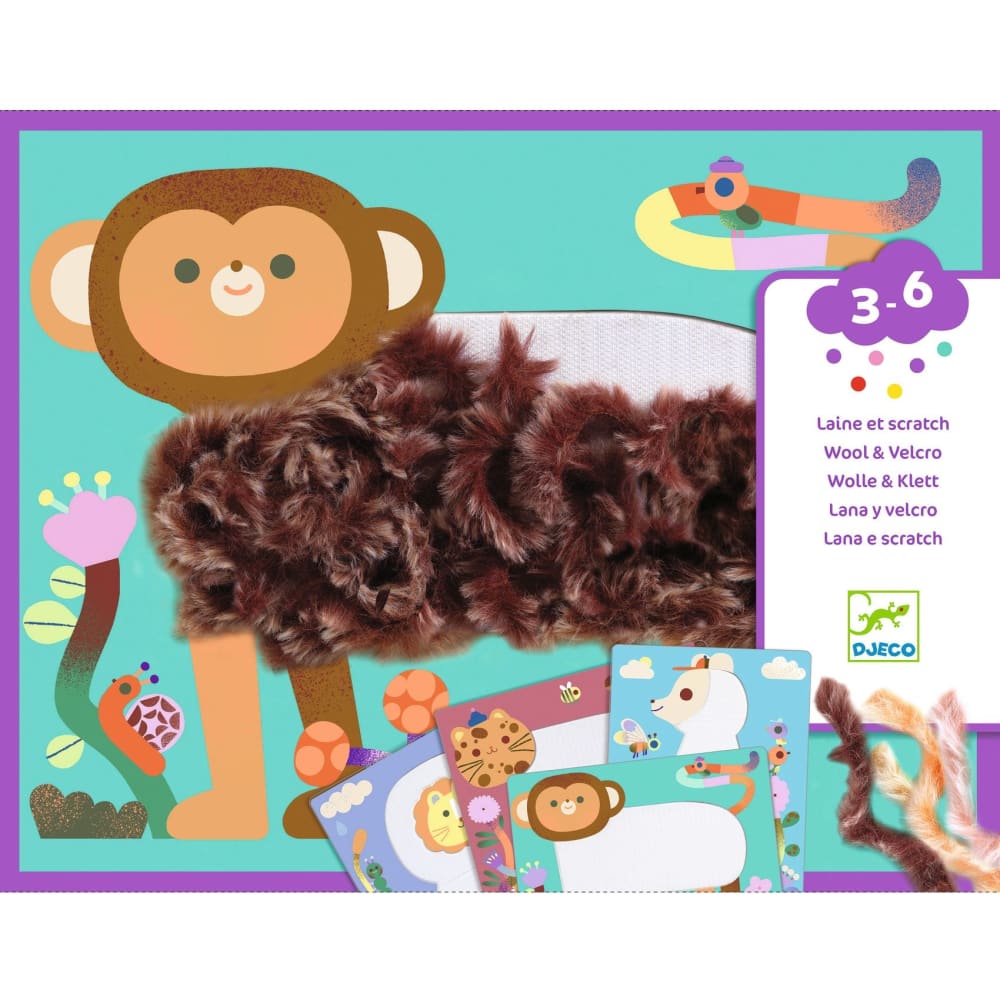 Wool & Velcro Fluffy Friends Activity - Djeco