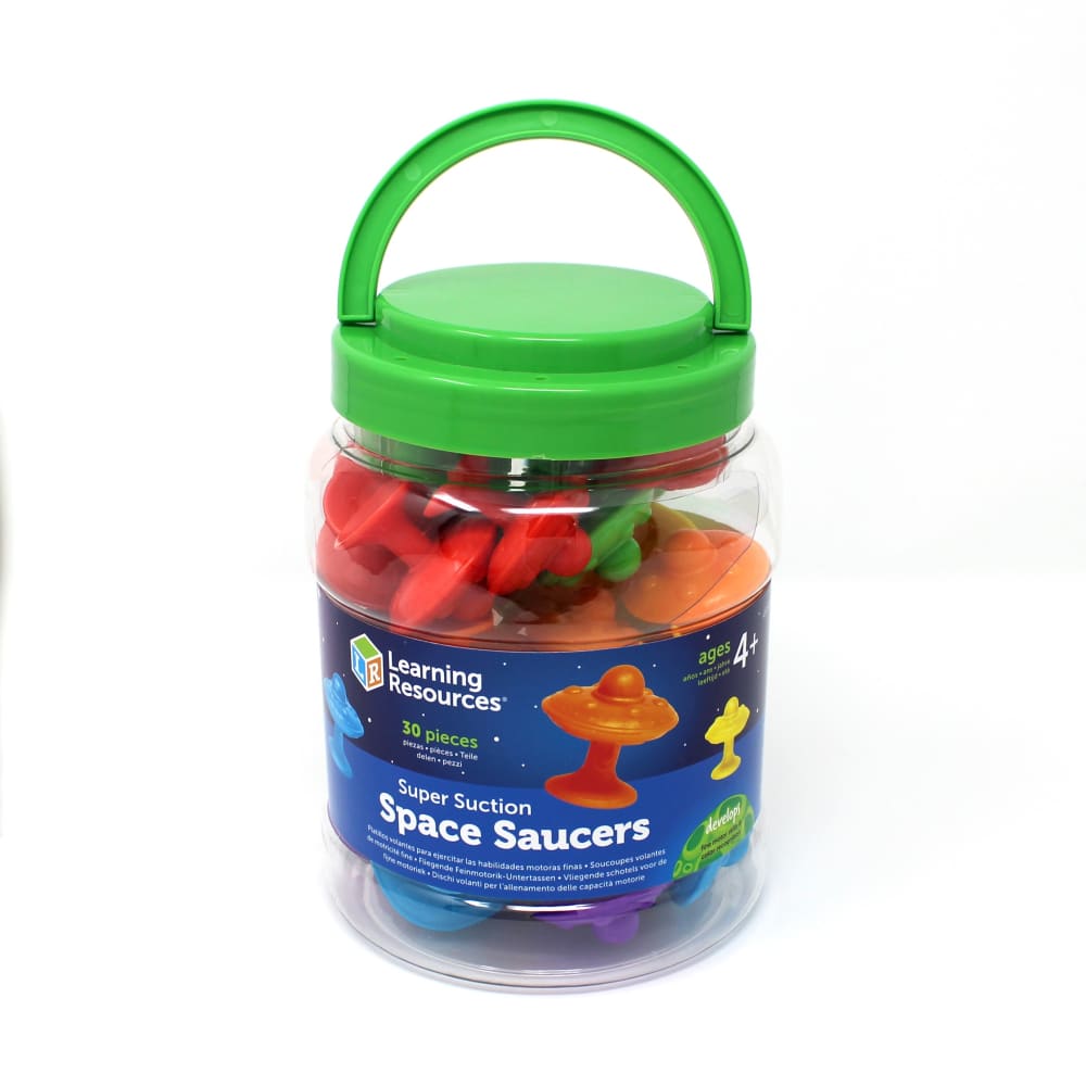 Learning Resources Super Suction Space Saucers (set of 30) - 5055506407506