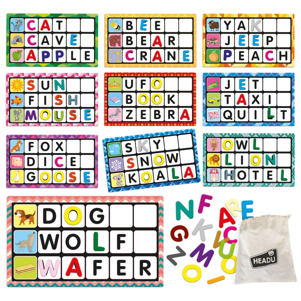 Montessori Touch Bingo Letters & Words - HeadU 8059591420980